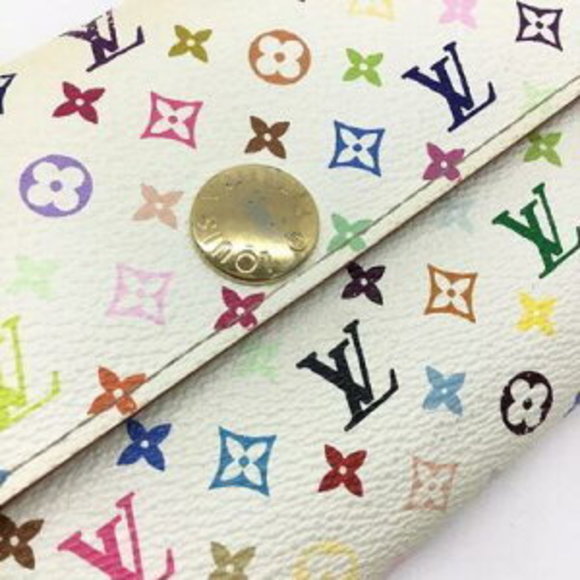 Louis Vuitton Pochette Long Porte Wallet Monnaie Multicolor - Picture 4 of 7